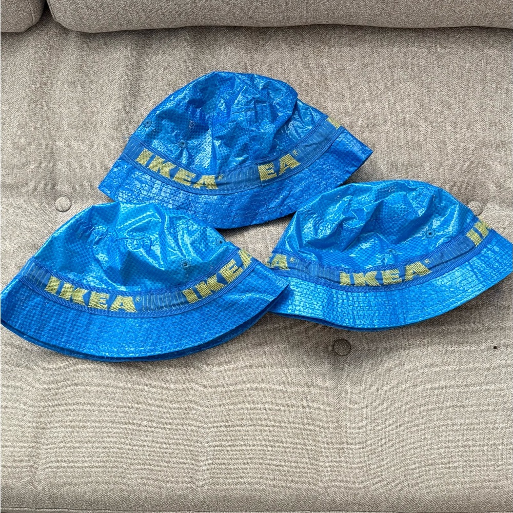 IKEA Blue Bucket Hat x3